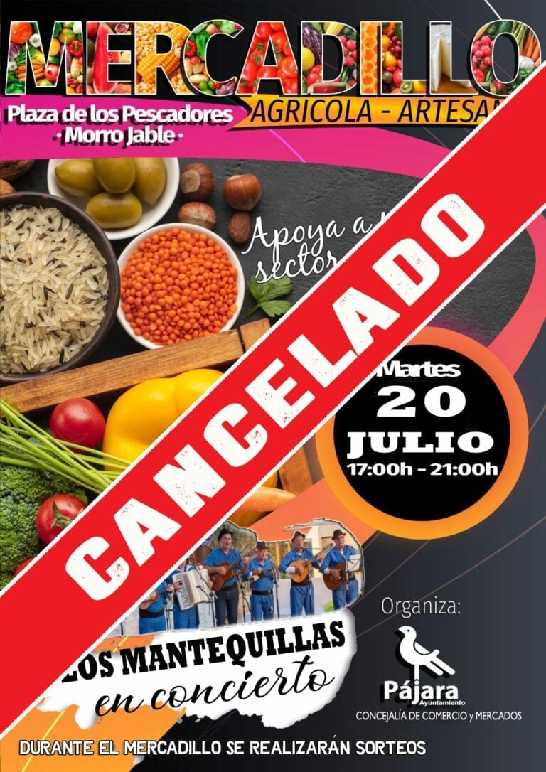 Se suspende la apertura del Mercadillo Agrícola y Artesanal de Morro Jable