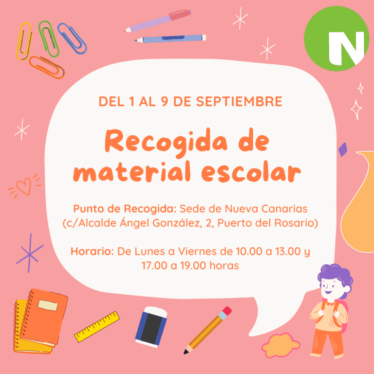 NC Fuerteventura inicia una campaña de recogida de material escolar