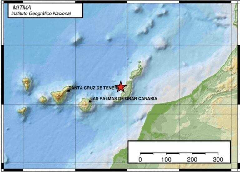 Temblor de 2,9 en la costa oeste de Fuerteventura