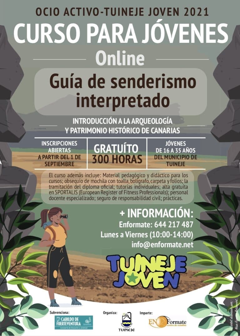 Tuineje forma a los jóvenes para ser guía de senderismo interpretado