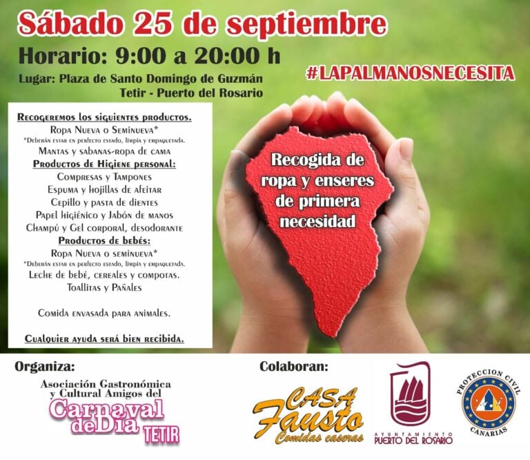 Radio Insular en directo desde la jornada solidaria en Tetir para ayudar a La Palma