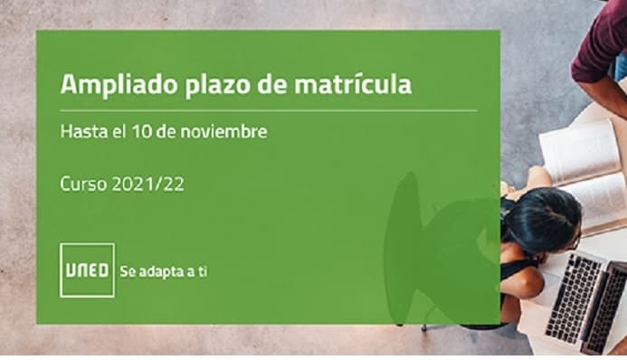 Estás a tiempo de estudiar en la UNED: matrícula abierta hasta el 10 de noviembre