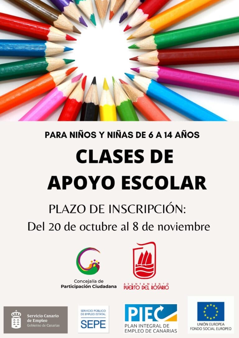 Puerto del Rosario retoma el proyecto ‘Apoyo Escolar’ por los pueblos del municipio