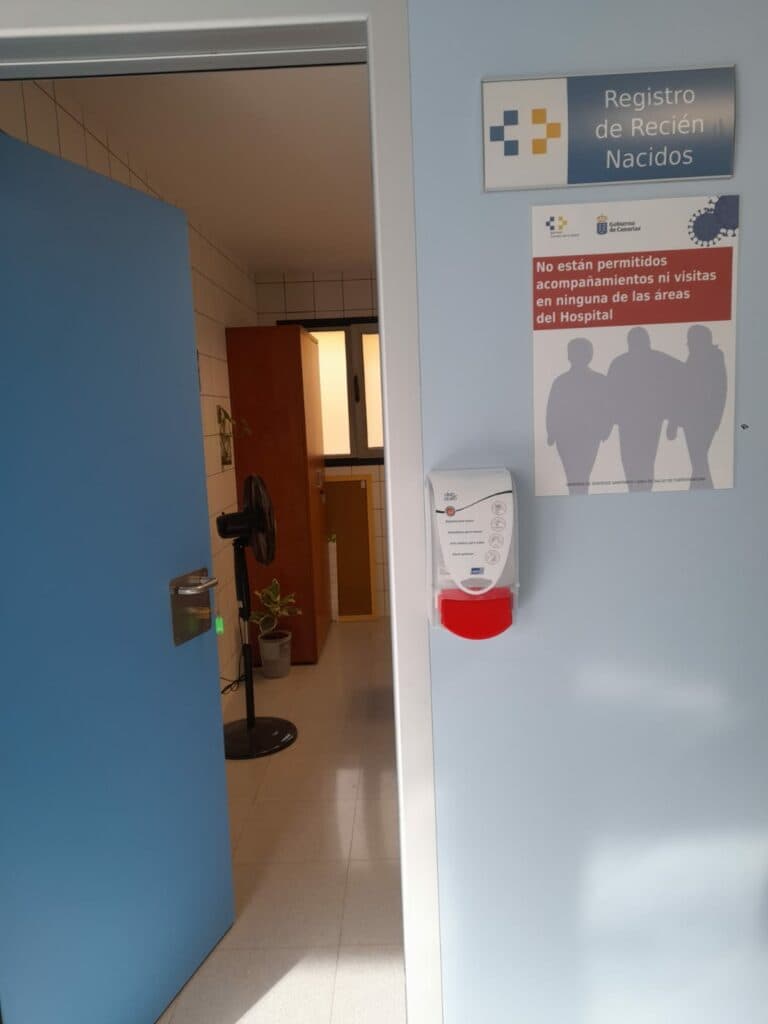 El Hospital de Fuerteventura habilita en Maternidad el servicio de registro del recién nacido
