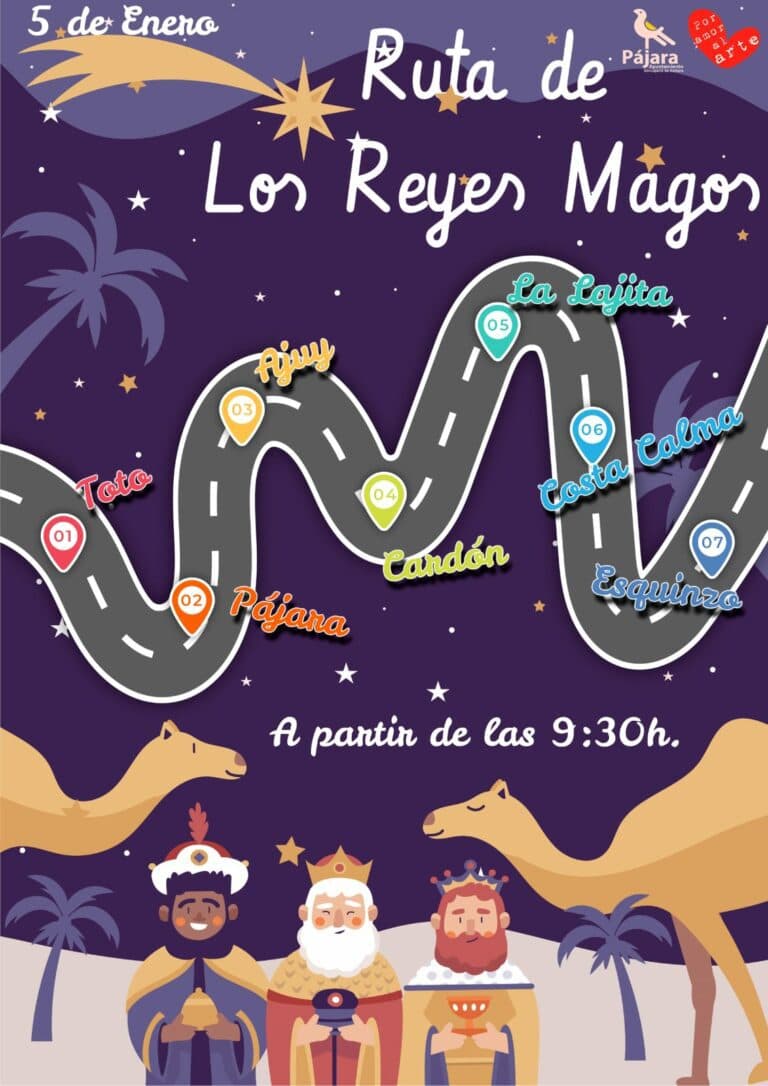 Pájara entrega la llave mágica a los Reyes Magos en su visita al municipio