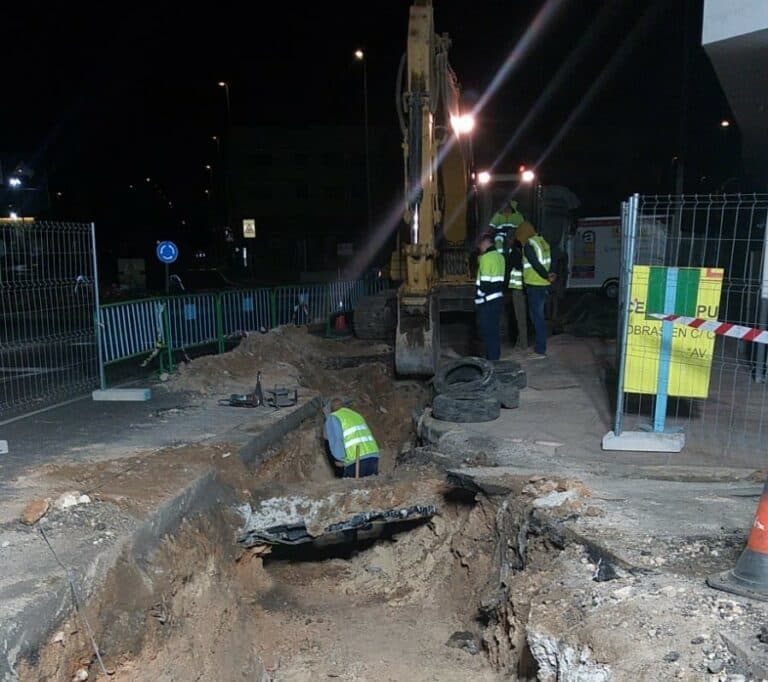 El CAAF finaliza la sustitución de la tubería afectada por las obras en Juan de Bethencourt