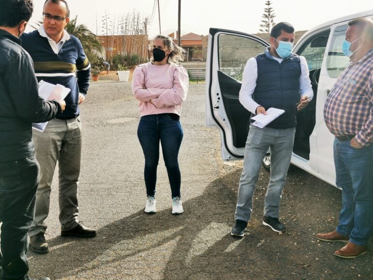 Obras de saneamiento y asfaltado de las calles La Tórtola y La Paloma en La Corte