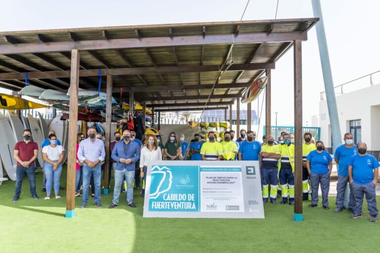 Avanzan a buen ritmo los trabajos del Plan de Empleo para la Reactivación Socioeconómica de Fuerteventura