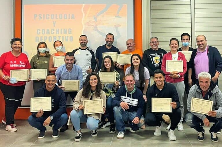Los participantes califican con muy buena nota el curso de Psicología Deportiva y Coaching de Antigua