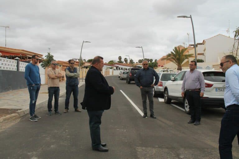 Antigua finaliza la remodelación integral de cuatro calles en Caleta de Fuste