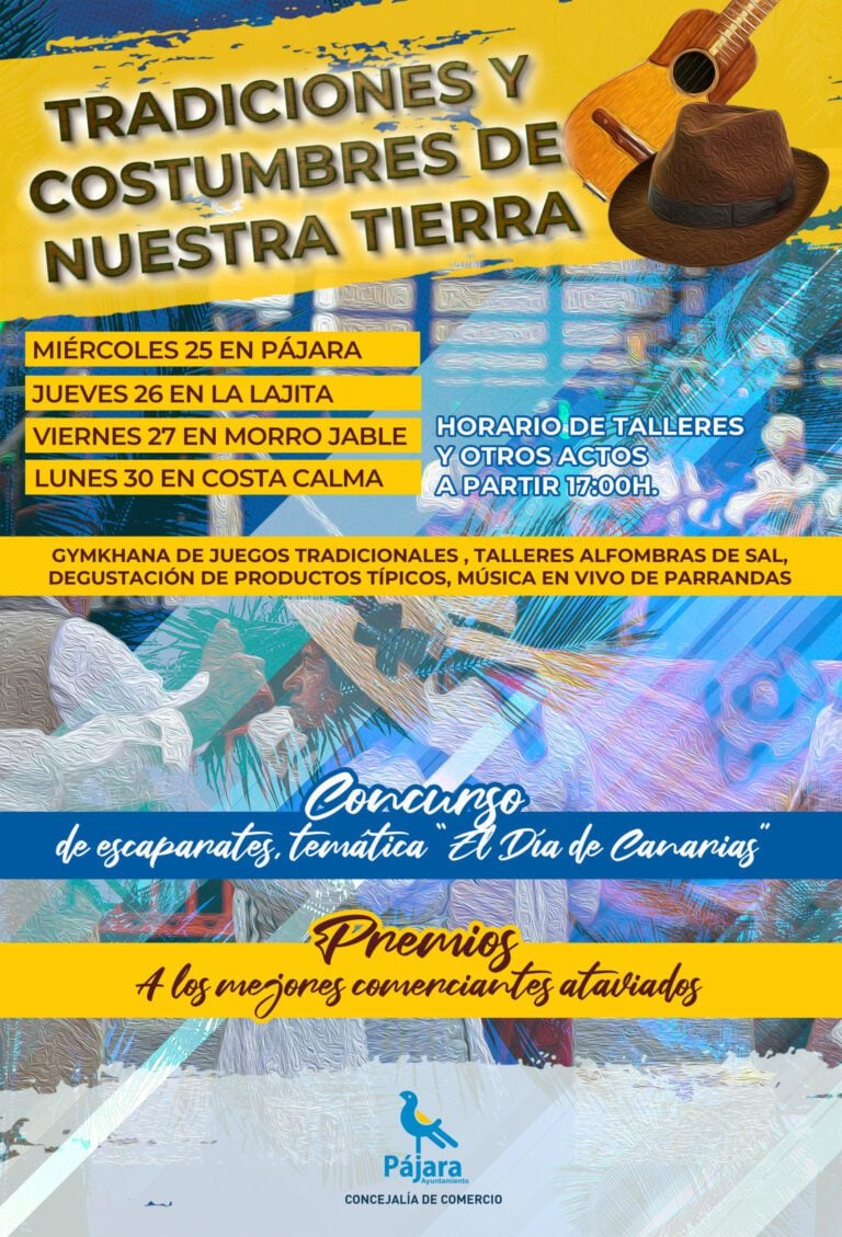 Pájara celebra el Día de Canarias con la iniciativa ‘Tradiciones y Costumbres de Nuestra Tierra’