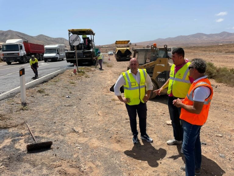 Comienzan los trabajos de mejora de la FV-207 entre Tefía y la glorieta de Almácigo