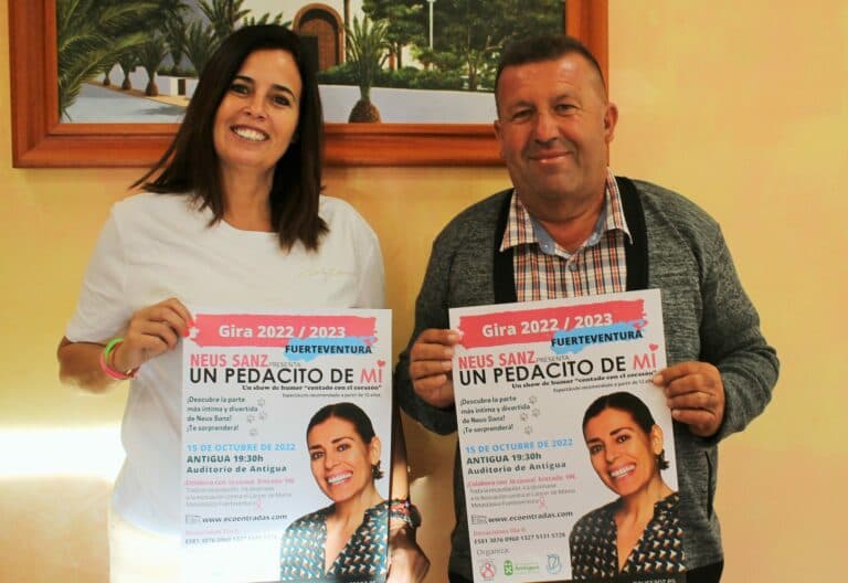 Neus Sanz actúa en Antigua en apoyo a la Asociación contra el Cáncer de Mama Metastásico