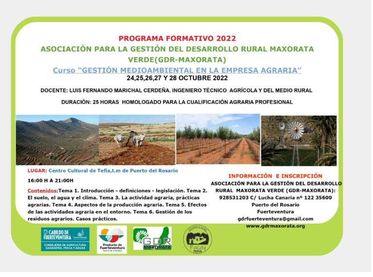 El Cabildo inicia el curso de gestión medioambiental de la empresa agraria