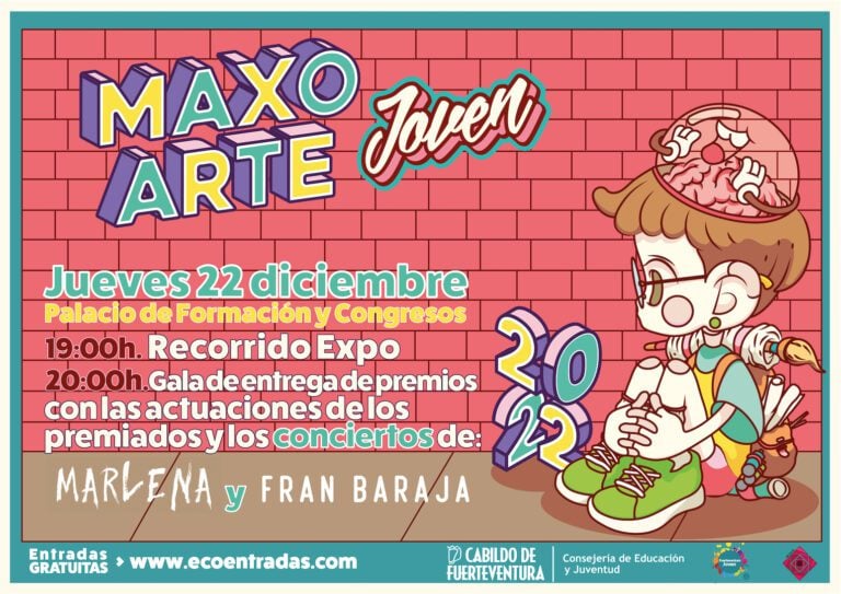 La gala Maxo Arte Joven 2022 se celebra el próximo 22 de diciembre en el Palacio