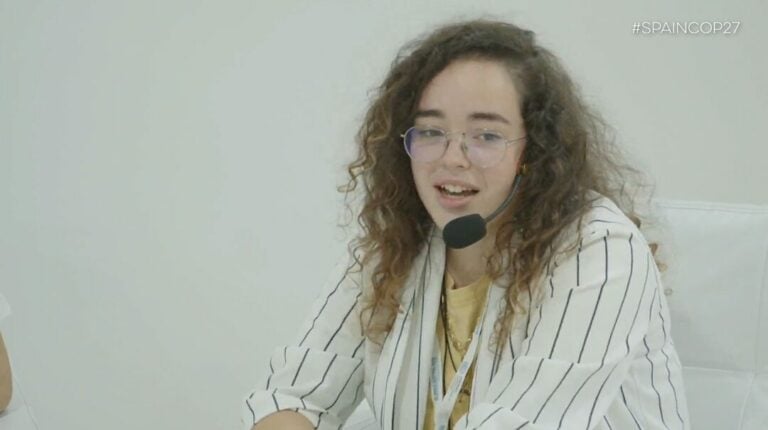 La majorera Lara Padilla, representante canaria de UNICEF España en la Cumbre del Cambio Climático