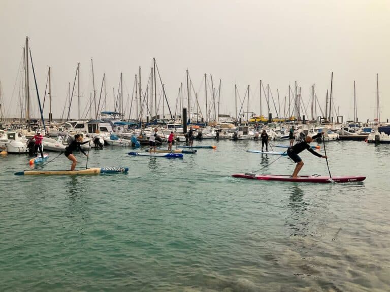 Exitoso Training Camp de Stand Up Paddle en la bahía de Corralejo