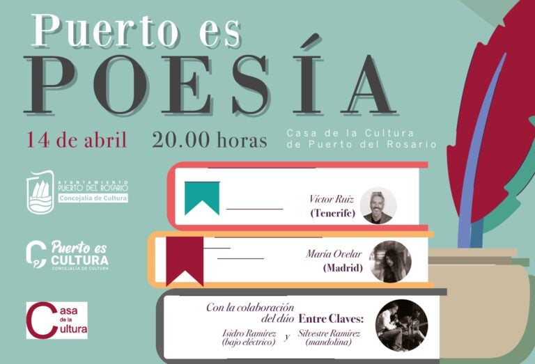 María Ovelar y Víctor Ruiz este viernes en un nuevo encuentro de ‘Puerto es Poesía’