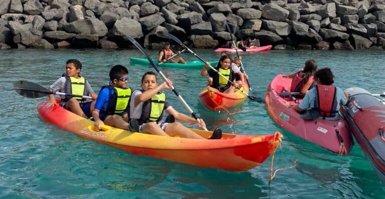 El Cabildo organiza en Corralejo la ‘Semana Azul’ con más de 200 escolares