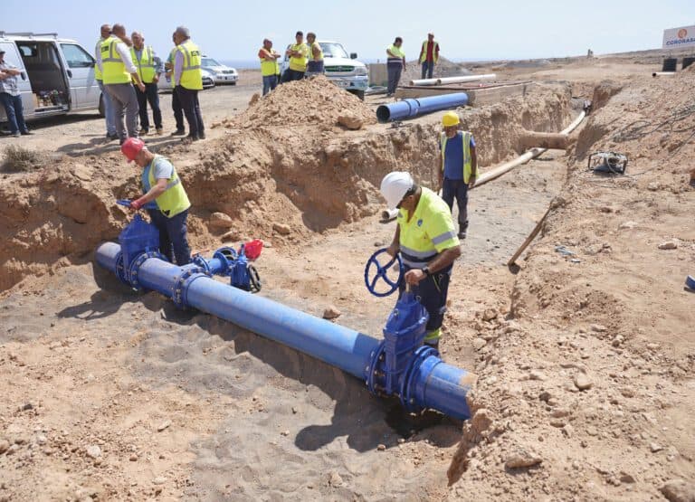 El Cabildo inyectará 700 m3 a la red hídrica del sur a través de Aguas de Antigua