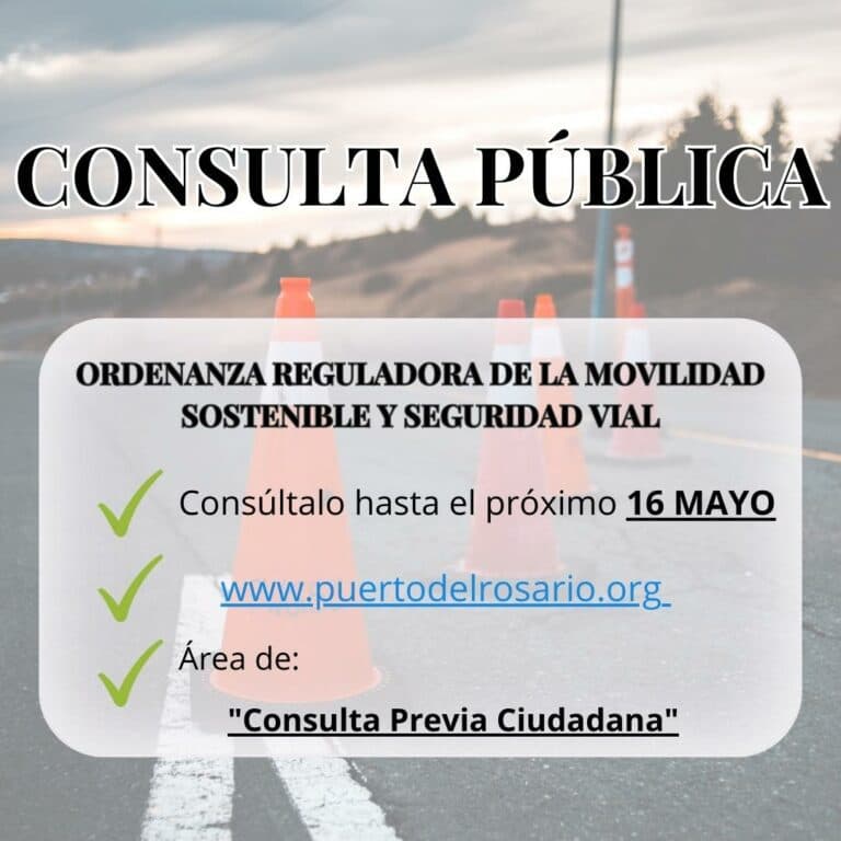 A consulta pública la ordenanza reguladora de la movilidad sostenible y seguridad vial