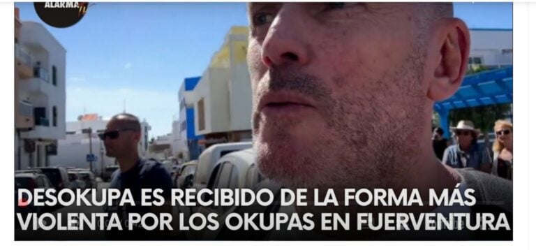 VIDEO | Los okupas tensionan Corralejo