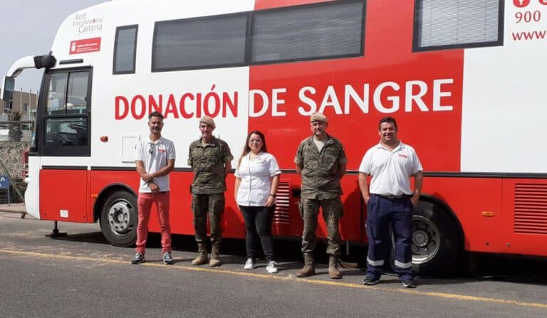 Campaña de donación de sangre en el Acuartelamiento de Puerto del Rosario
