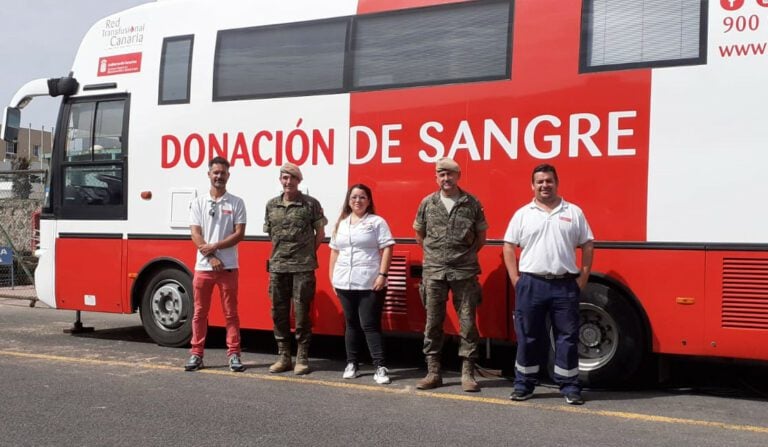Campaña de donación de sangre en el Acuartelamiento de Puerto del Rosario
