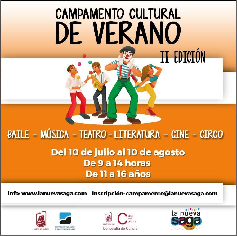 Música, literatura, cine o circo, protagonistas del II Campamento Cultural de Verano de Puerto