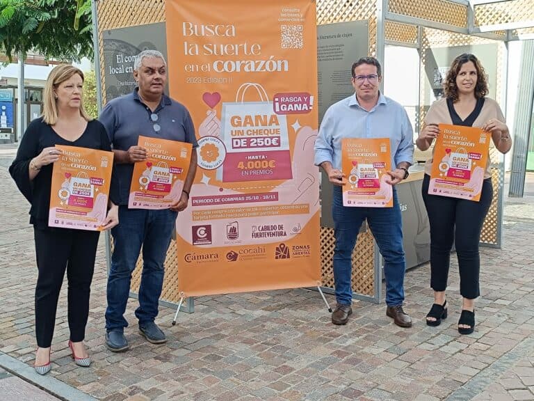 Comercio de Puerto del Rosario ‘Busca la suerte en el corazón’, la campaña comercial en formato ‘rasca y gana’