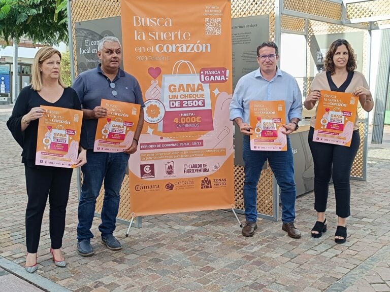 Comercio de Puerto del Rosario ‘Busca la suerte en el corazón’, la campaña comercial en formato ‘rasca y gana’