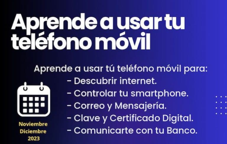 El Cabildo apuesta por mejorar el uso eficaz de los teléfonos móviles con cursos formativos