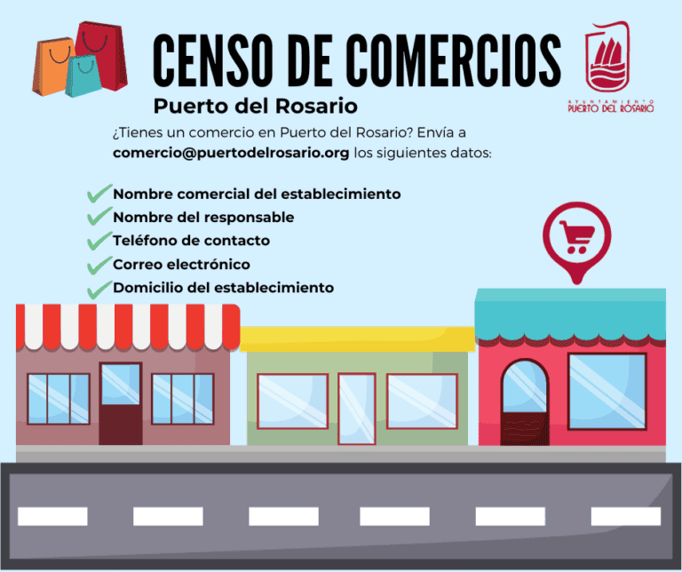 Puerto del Rosario solicita colaboración para realizar un censo de comercios