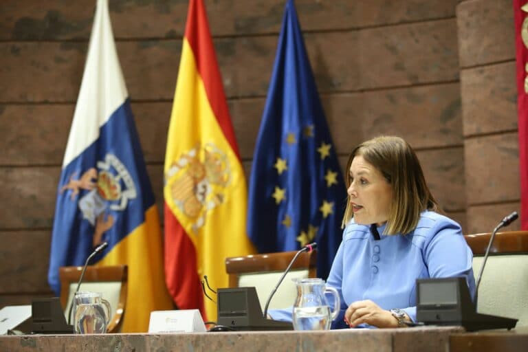 La presidenta del Parlamento de Canarias, Astrid Pérez, aboga por la actualización de la Ley de Atención Integral a los Menores