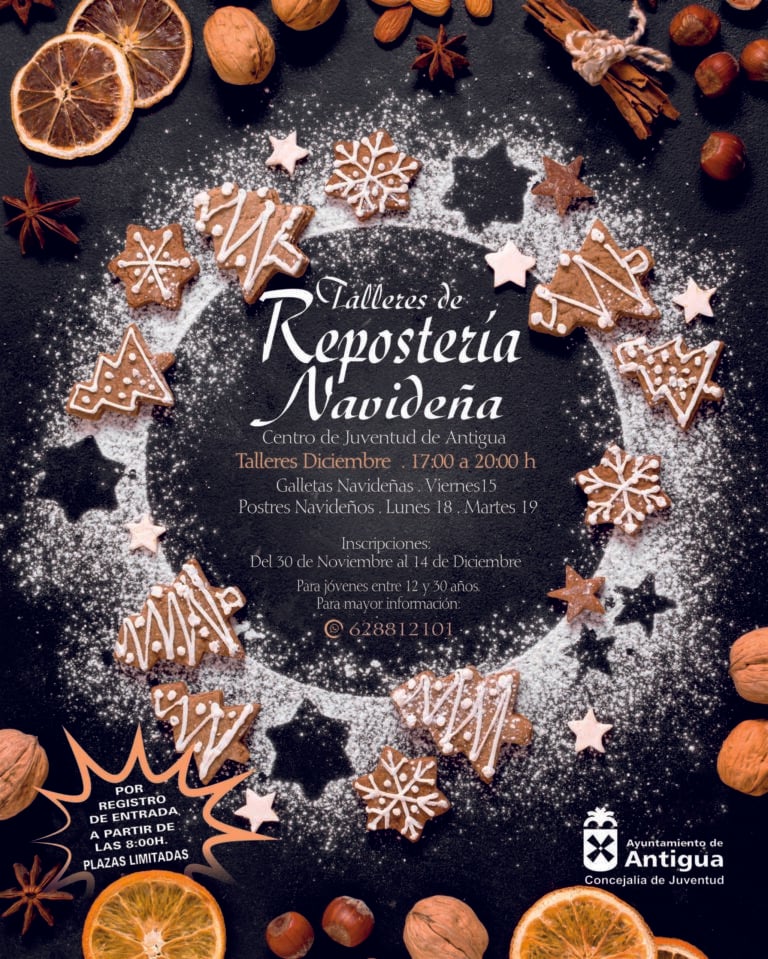 Antigua celebra talleres de repostería estas Navidades