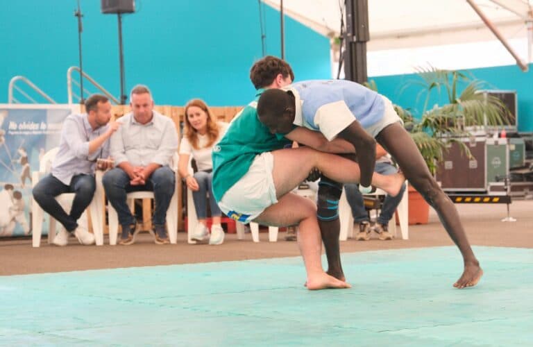 Feaga acoge por primera vez un Encuentro Insular de Combinados de Lucha Canaria