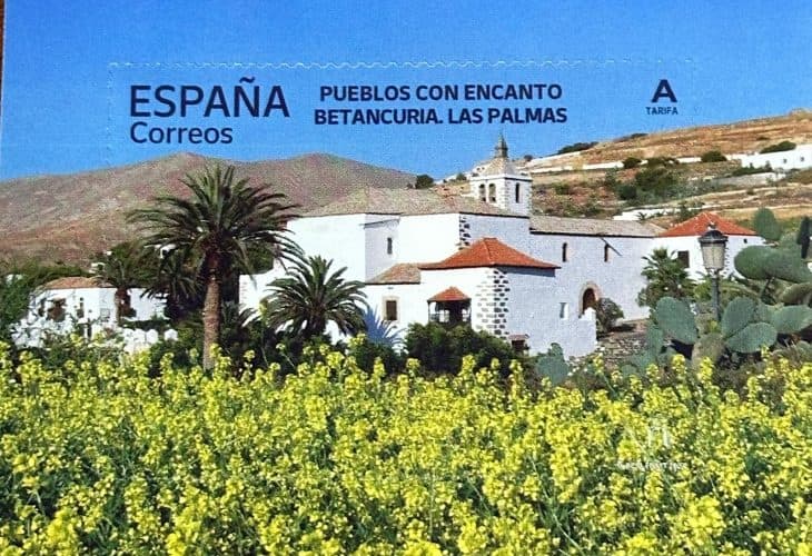 Correos elige Betancuria para su colección de sellos «Pueblos con Encanto 2024»