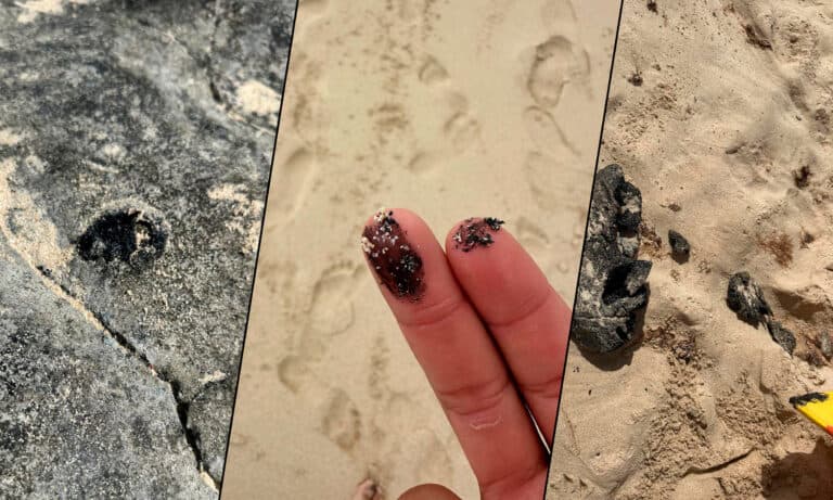 Grandes Playas: restos de alquitrán en las playas obligan al cierre inmediato