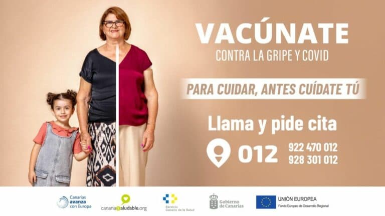 Comienza la campaña de vacunación contra la gripe y covid en toda Canarias