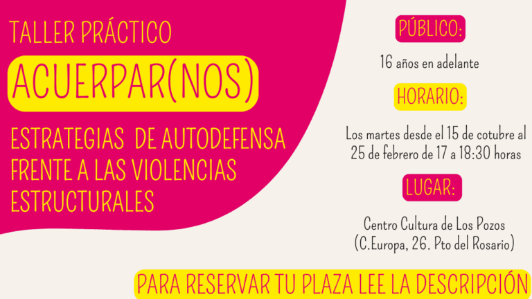 El Ayuntamiento de Puerto del Rosario lanza un taller intergeneracional de autodefensa feminista