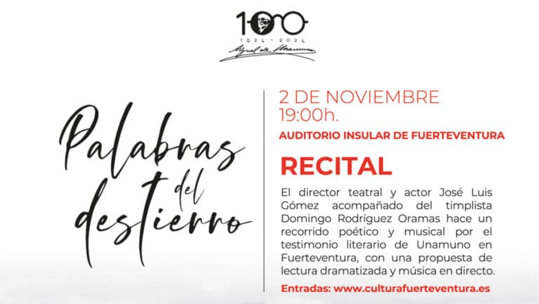 Fuerteventura continúa celebrando el centenario de Unamuno con ciclo de cine y recital poético