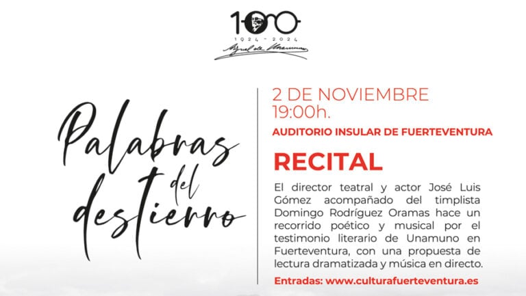 Fuerteventura continúa celebrando el centenario de Unamuno con ciclo de cine y recital poético