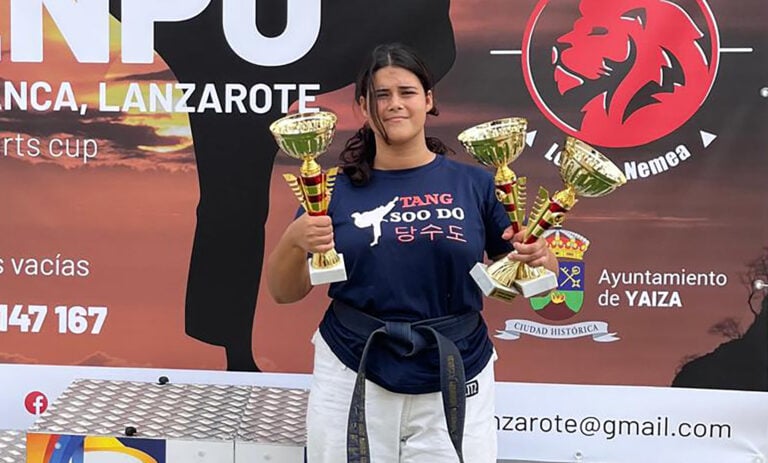 Anna Rebecca Persson regresa imbatible a los tatamis con un triunfo en el Torneo de Kenpo de Lanzarote