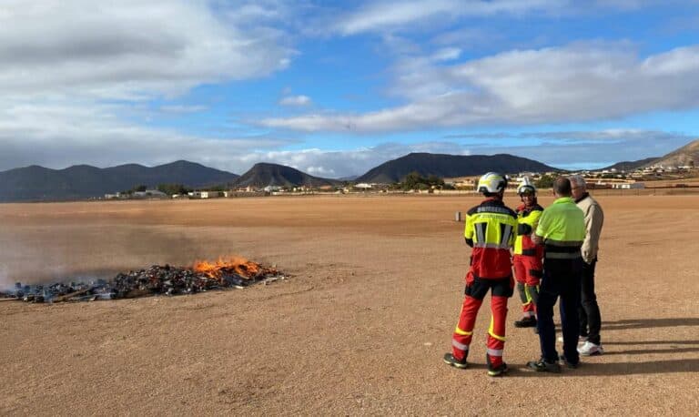 Fuerteventura ya prueba el uso de sistemas aéreos no tripulados en incendios forestales