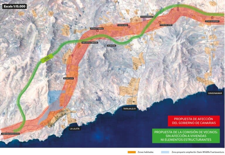 Fuerteventura Tiene Un Límite rechaza el nuevo trazado de la autovía y denuncia un modelo económico insostenible