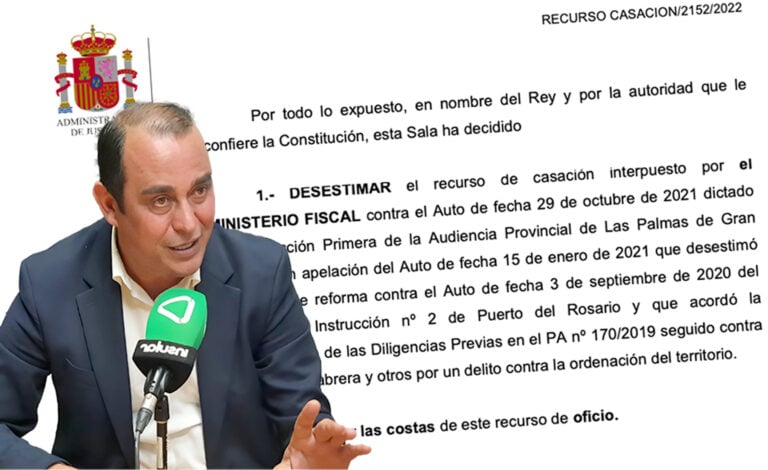 Blas Acosta, libre de cargos en el caso La Pared tras el fallo del Tribunal Supremo