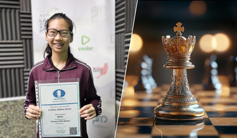 De Fuerteventura al tablero global: Helena Li Chen, maestra FIDE con 15 años