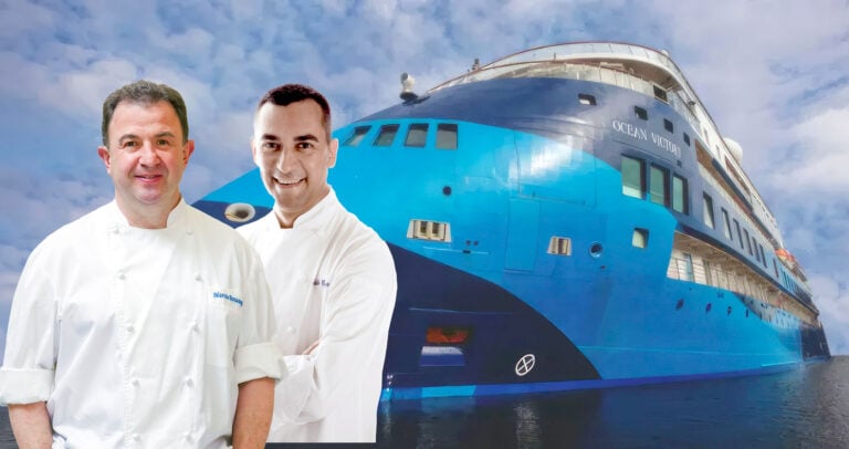 Ocean Victory, el primer crucero gastronómico de 15 estrellas, atracó en Puerto del Rosario