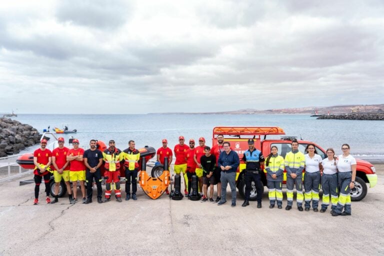 Puerto del Rosario refuerza su seguridad marítima con nueva tecnología de salvamento