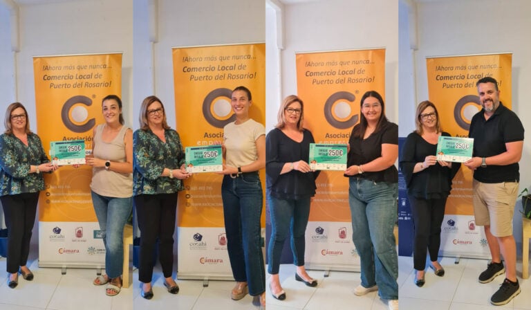 Los ganadores de los cheques regalo de la Feria de Oportunidades ya disfrutan de sus premios